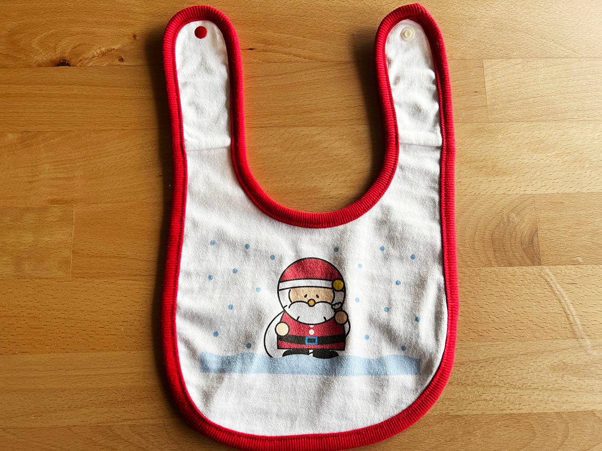 サンサンサンタのベビービブ(よだれかけ・スタイ)